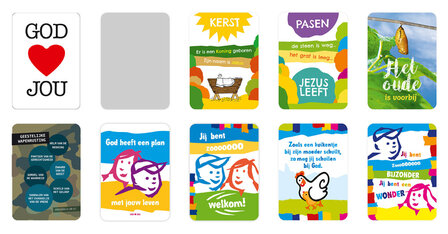 | Minikaartjes voor kinderen - Gemengde set