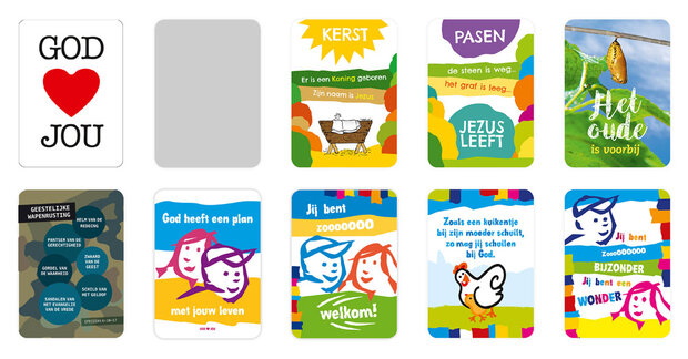 | Minikaartjes voor kinderen - Gemengde set