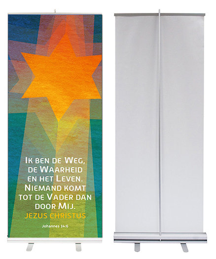 Christelijke Roll Up Banner Ik Ben De Weg Er Is Meer